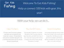 Tablet Screenshot of getkidsfishing.org